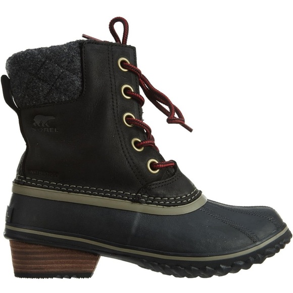 Sorel Slimpack II Lace up Snow-boots Black Size 8.5 - Picture 2 of 15